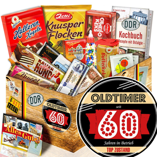 Oldtimer - seit 60 Jahren in Betrieb - Süßigkeiten Set DDR L - Ossiladen I Ostprodukte Versand