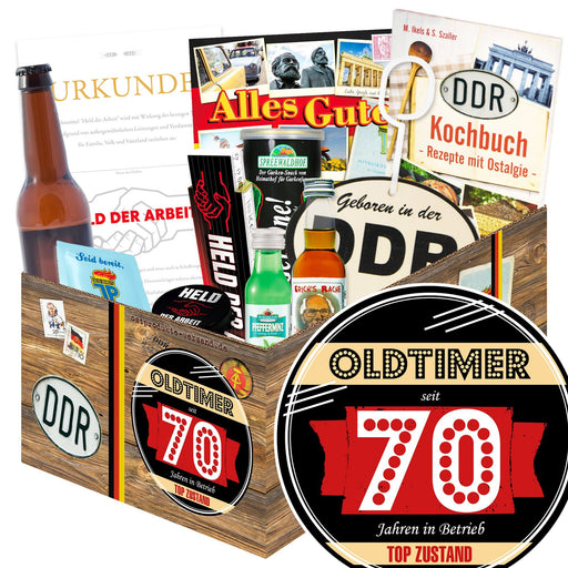 Oldtimer - seit 70 Jahren in Betrieb - Geschenkset Ostpaket "Männer Box" - Ossiladen I Ostprodukte Versand