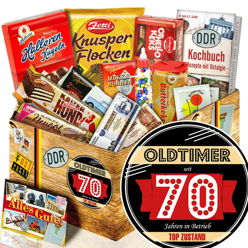Oldtimer - seit 70 Jahren in Betrieb - Süßigkeiten Set DDR L - Ossiladen I Ostprodukte Versand
