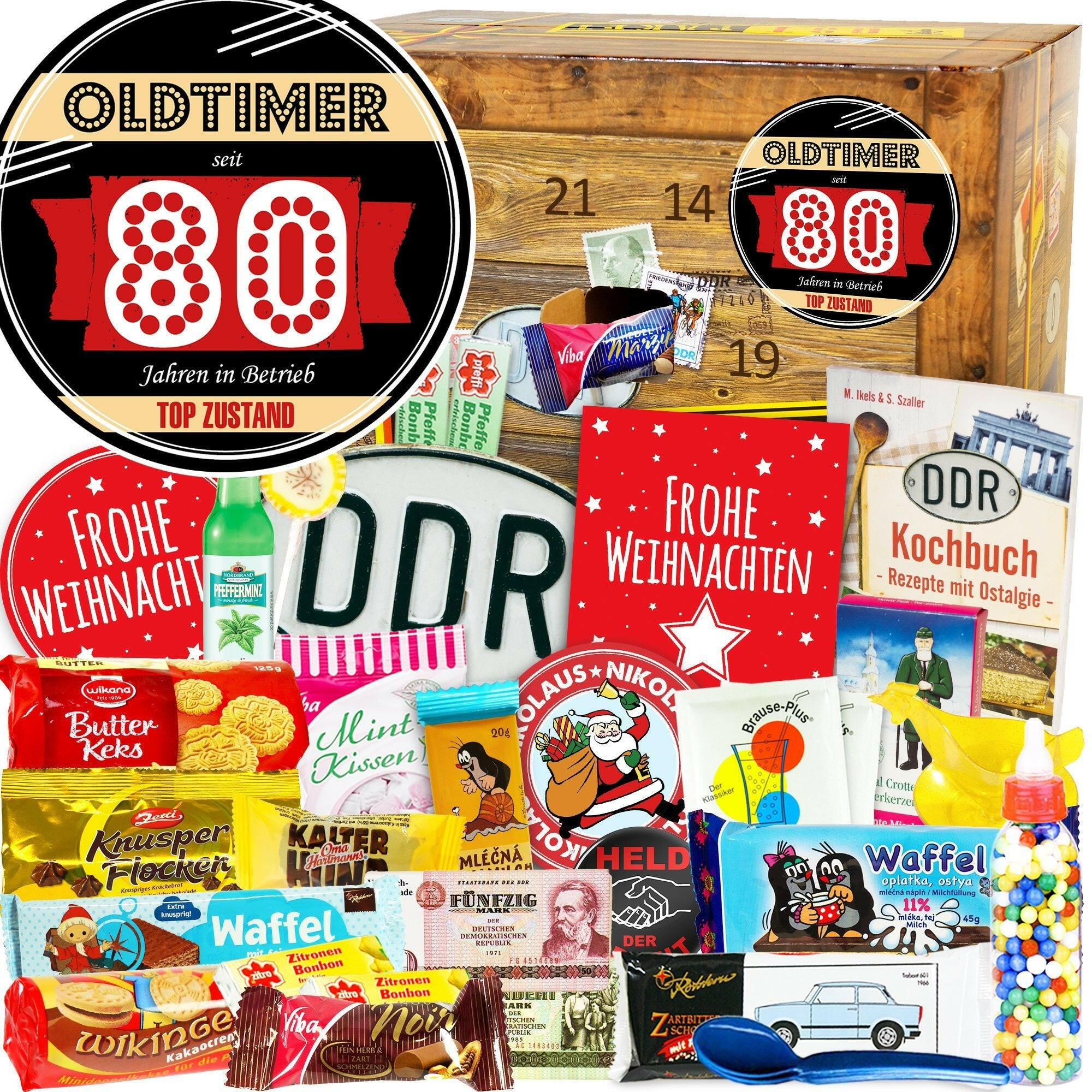 Oldtimer - seit 80 Jahren in Betrieb - DDR Adventskalender - Ossiladen I Ostprodukte Versand