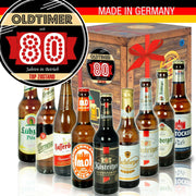 Oldtimer - seit 80 Jahren in Betrieb - Geschenkbox "Ostbiere" 9er Set - Ossiladen I Ostprodukte Versand