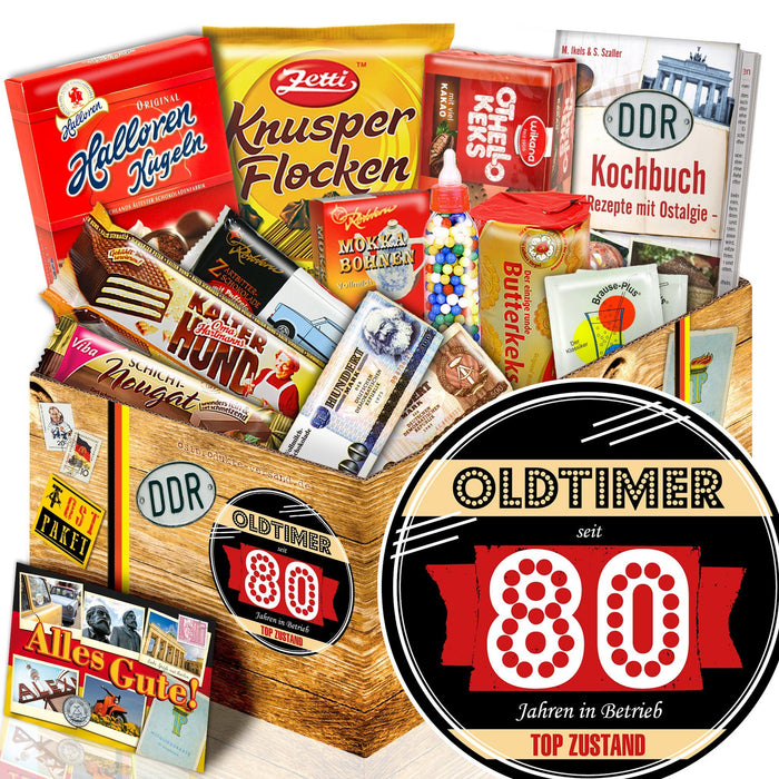 Oldtimer - seit 80 Jahren in Betrieb - Süßigkeiten Set DDR L - Ossiladen I Ostprodukte Versand