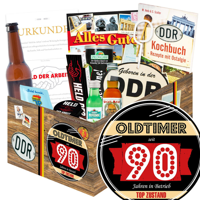 Oldtimer - seit 90 Jahren in Betrieb - Geschenkset Ostpaket "Männer Box" - Ossiladen I Ostprodukte Versand