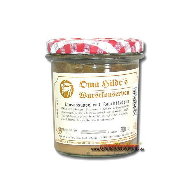 Oma Hildes - Linsensuppe mit Rauchfleisch