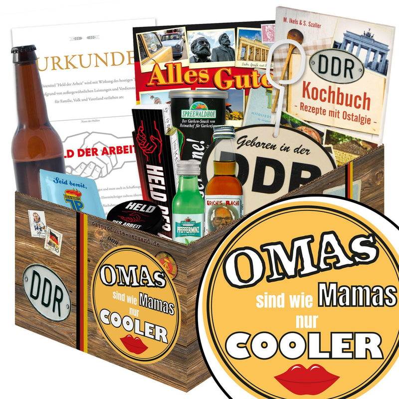Omas sind wie Mamas nur cooler - Geschenkset Ostpaket "Männer Box" - Ossiladen I Ostprodukte Versand