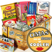 Omas sind wie Mamas nur cooler - Geschenkset Ostpaket "Schokoladenbox M" - Ossiladen I Ostprodukte Versand