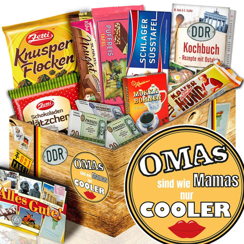 Omas sind wie Mamas nur cooler - Geschenkset Ostpaket "Schokoladenbox M" - Ossiladen I Ostprodukte Versand