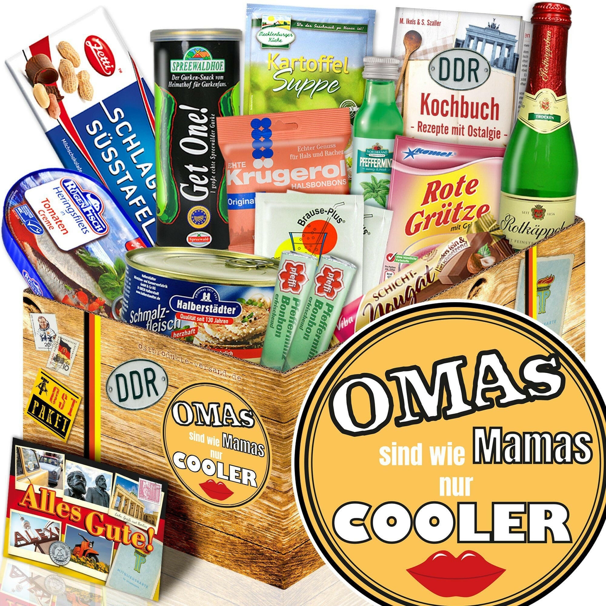 Omas sind wie Mamas nur cooler - Spezialitäten Set M - Ossiladen I Ostprodukte Versand