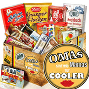 Omas sind wie Mamas nur cooler - Süßigkeiten Set DDR L - Ossiladen I Ostprodukte Versand