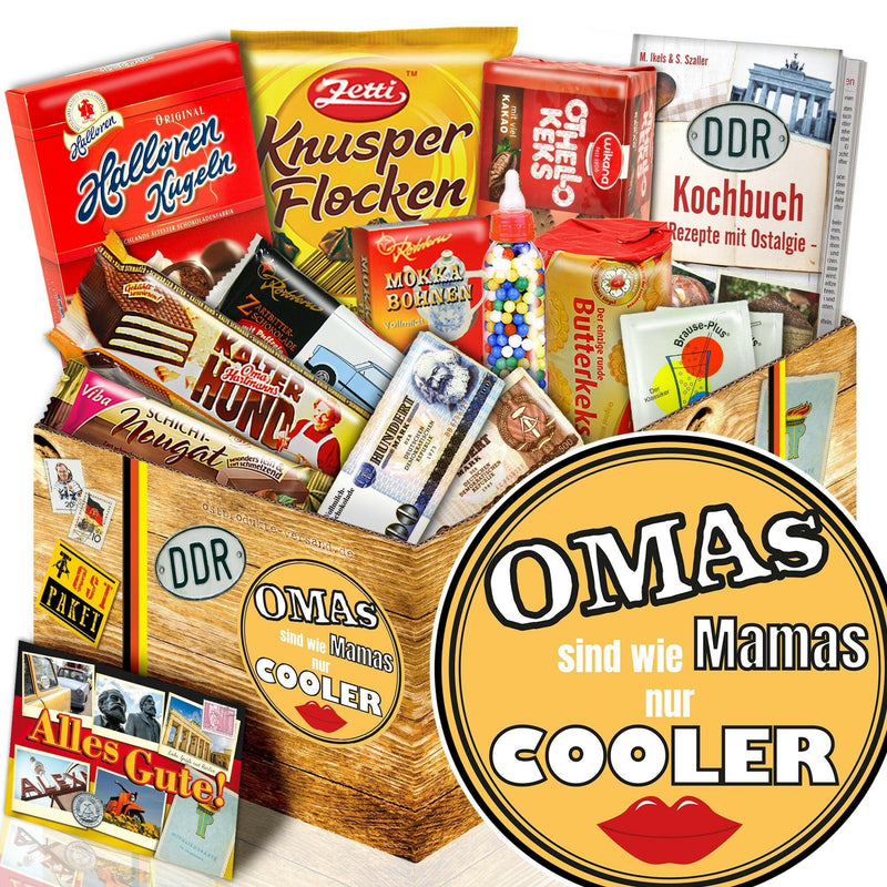 Omas sind wie Mamas nur cooler - Süßigkeiten Set DDR L - Ossiladen I Ostprodukte Versand
