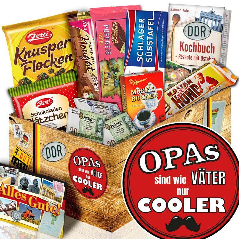 Opas sind wie Väter nur cooler - Geschenkset Ostpaket "Schokoladenbox M" - Ossiladen I Ostprodukte Versand