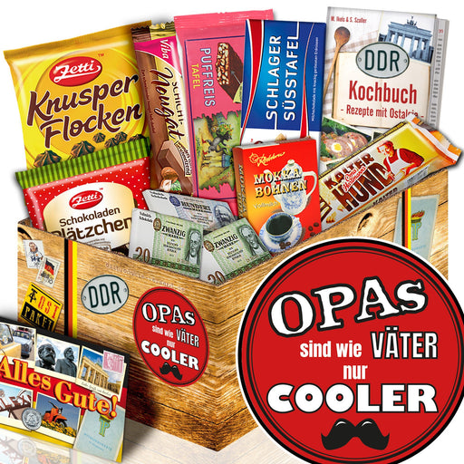 Opas sind wie Väter nur cooler - Geschenkset Ostpaket "Schokoladenbox M" - Ossiladen I Ostprodukte Versand