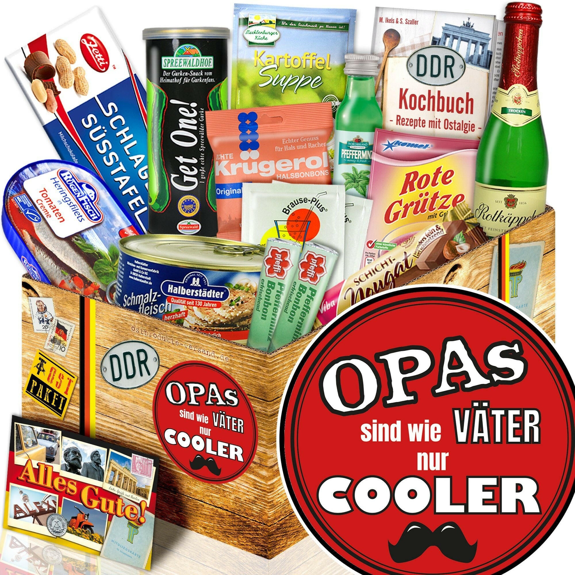 Opas sind wie Väter nur cooler - Spezialitäten Set M - Ossiladen I Ostprodukte Versand