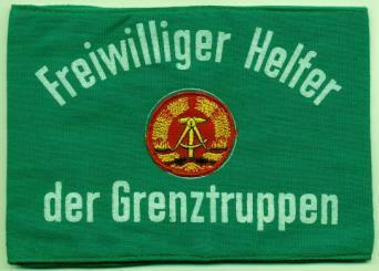 "Original Armbinde " Helfer der Grenztruppen "