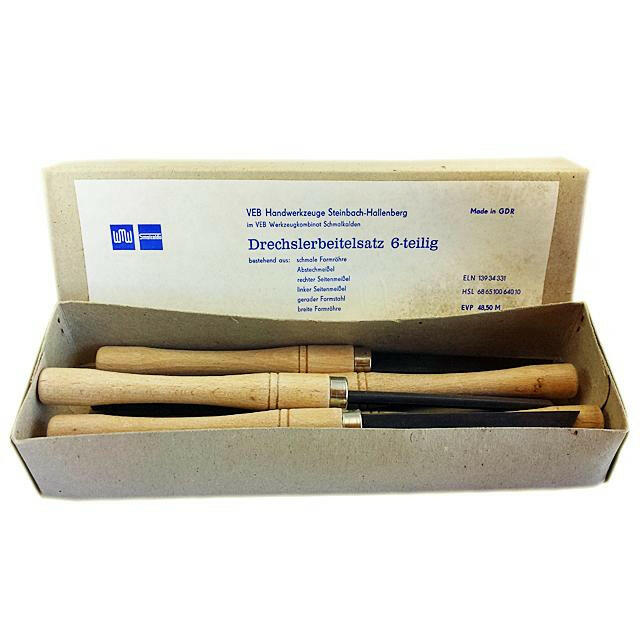 Original DDR Drechslerbeitelsatz 6-teilig