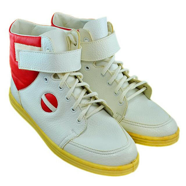 Original DDR Herren Stiefel Weiss-Flamme Vintage 70/80er