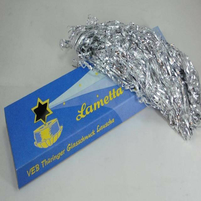 original DDR Lametta vom VEB Glasschmuck Lauscha