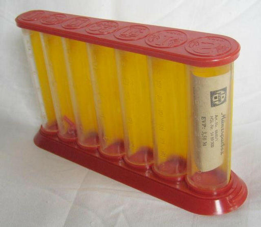 Original DDR Münzspardose von VEB Plaspi