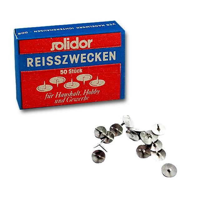 Original DDR Reisszwecken SOLIDOR