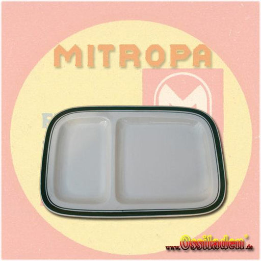 Original Fischplatte (geteilt) im Mitropa-Design
