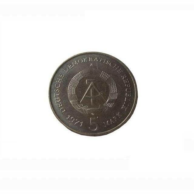 Original Münze der DDR 5,00 Mark