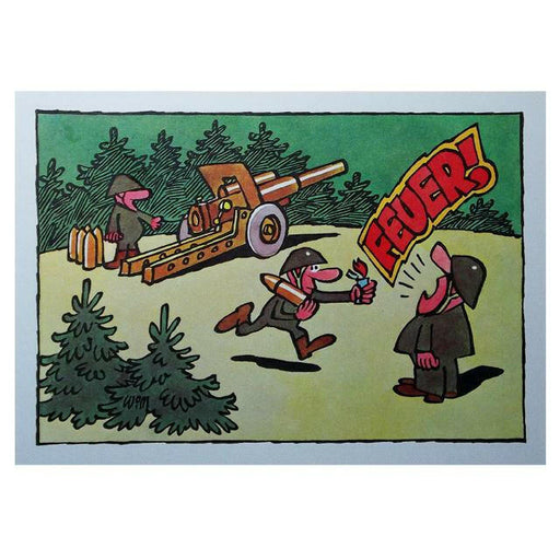 Original Postkarte NVA (Motiv Feuer)