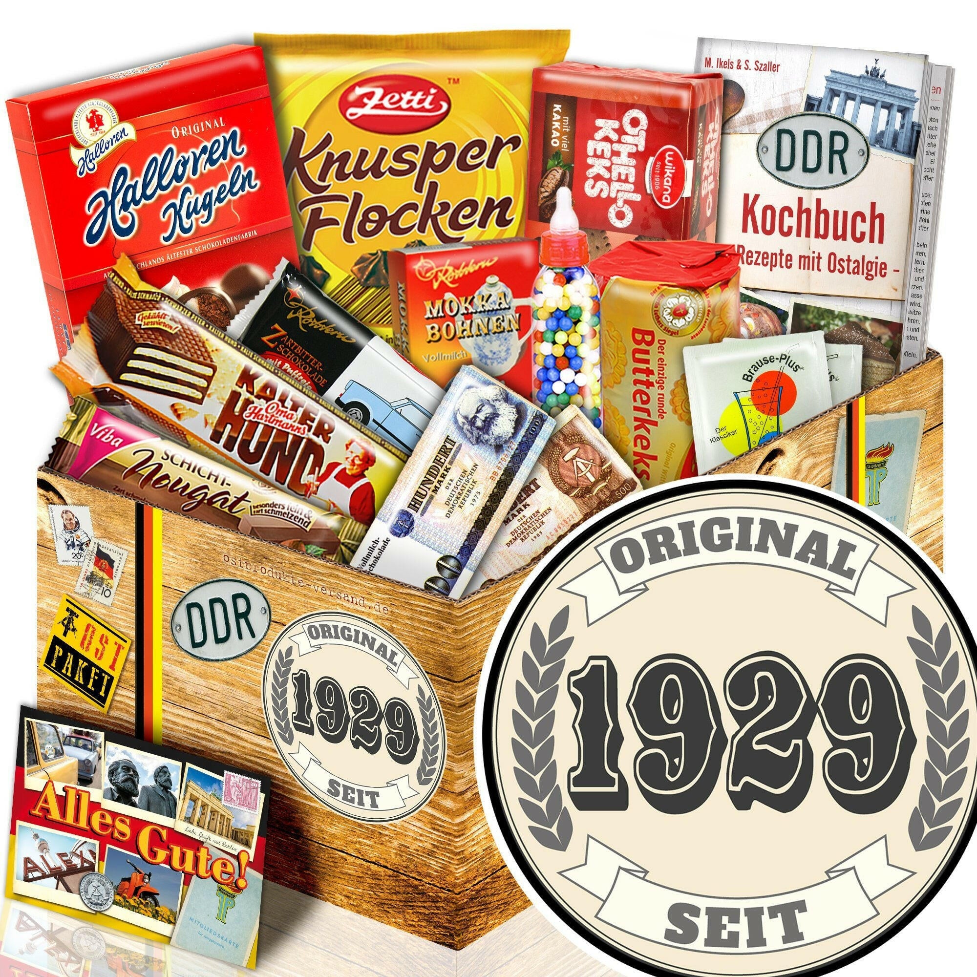 Original seit 1929 - Süßigkeiten Set DDR L - Ossiladen I Ostprodukte Versand