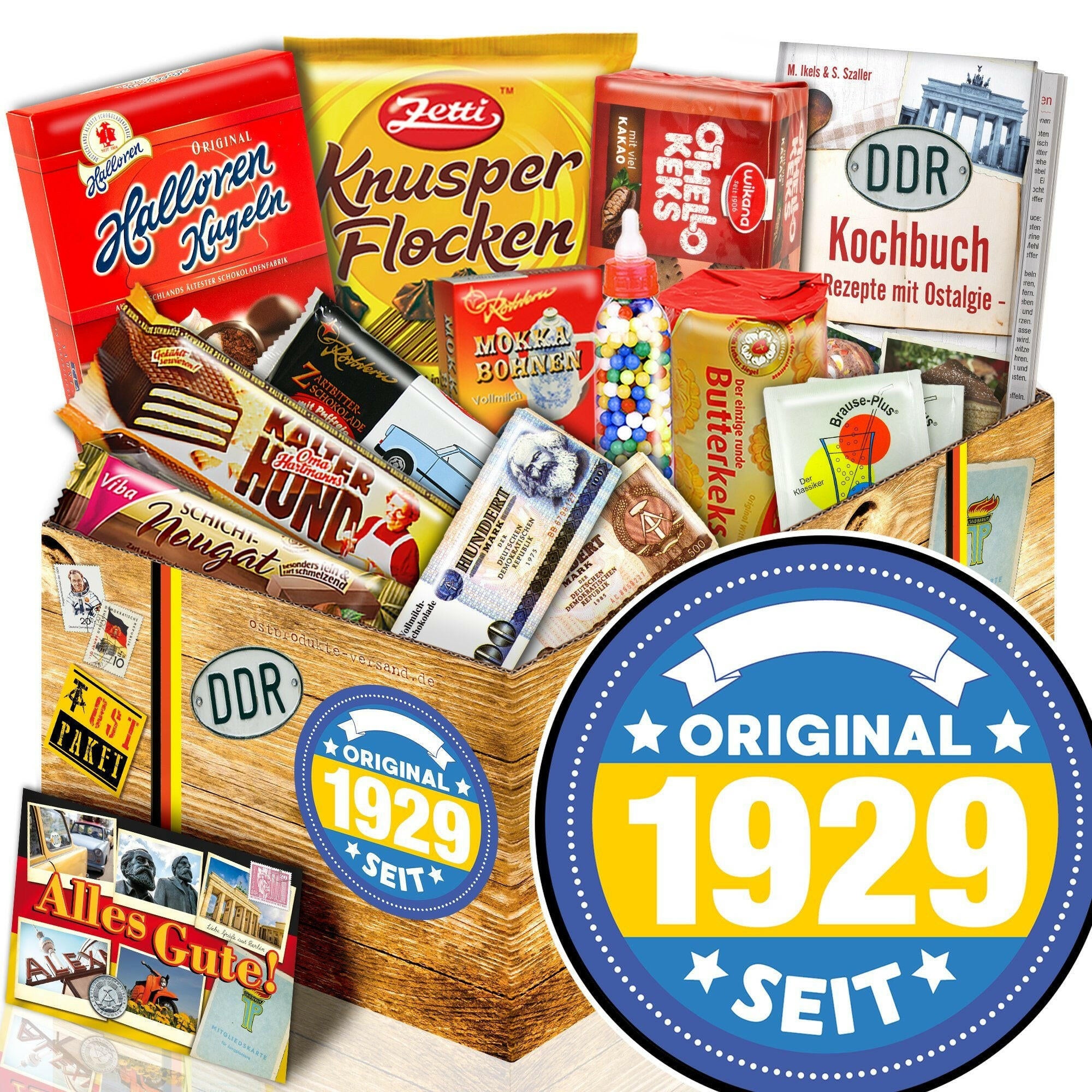 Original seit 1929 - Süßigkeiten Set DDR L - Ossiladen I Ostprodukte Versand