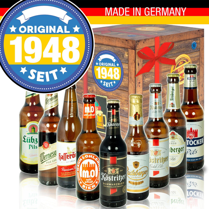 Original seit 1948 - Geschenkbox "Ostbiere" 9er Set - Ossiladen I Ostprodukte Versand