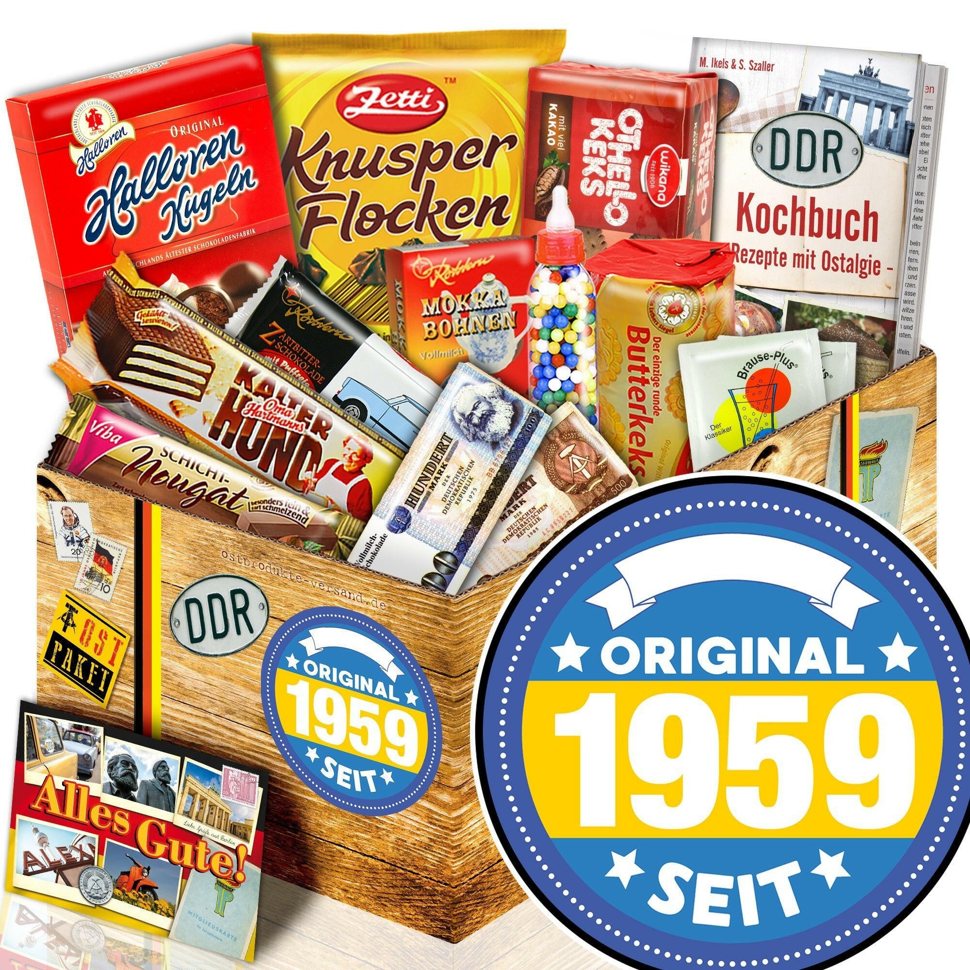 Original seit 1959 - Süßigkeiten Set DDR L - Ossiladen I Ostprodukte Versand
