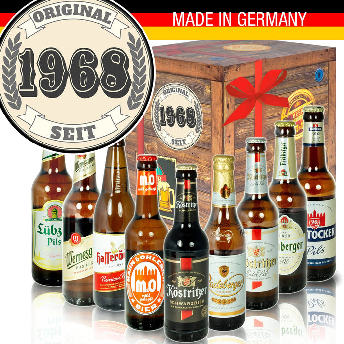 Original seit 1968 - Bier Geschenk Set "Ostbiere" 9er Set - Ossiladen I Ostprodukte Versand