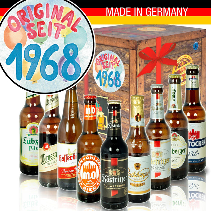 Original seit 1968 - Geschenkbox "Ostbiere" 9er Set - Ossiladen I Ostprodukte Versand