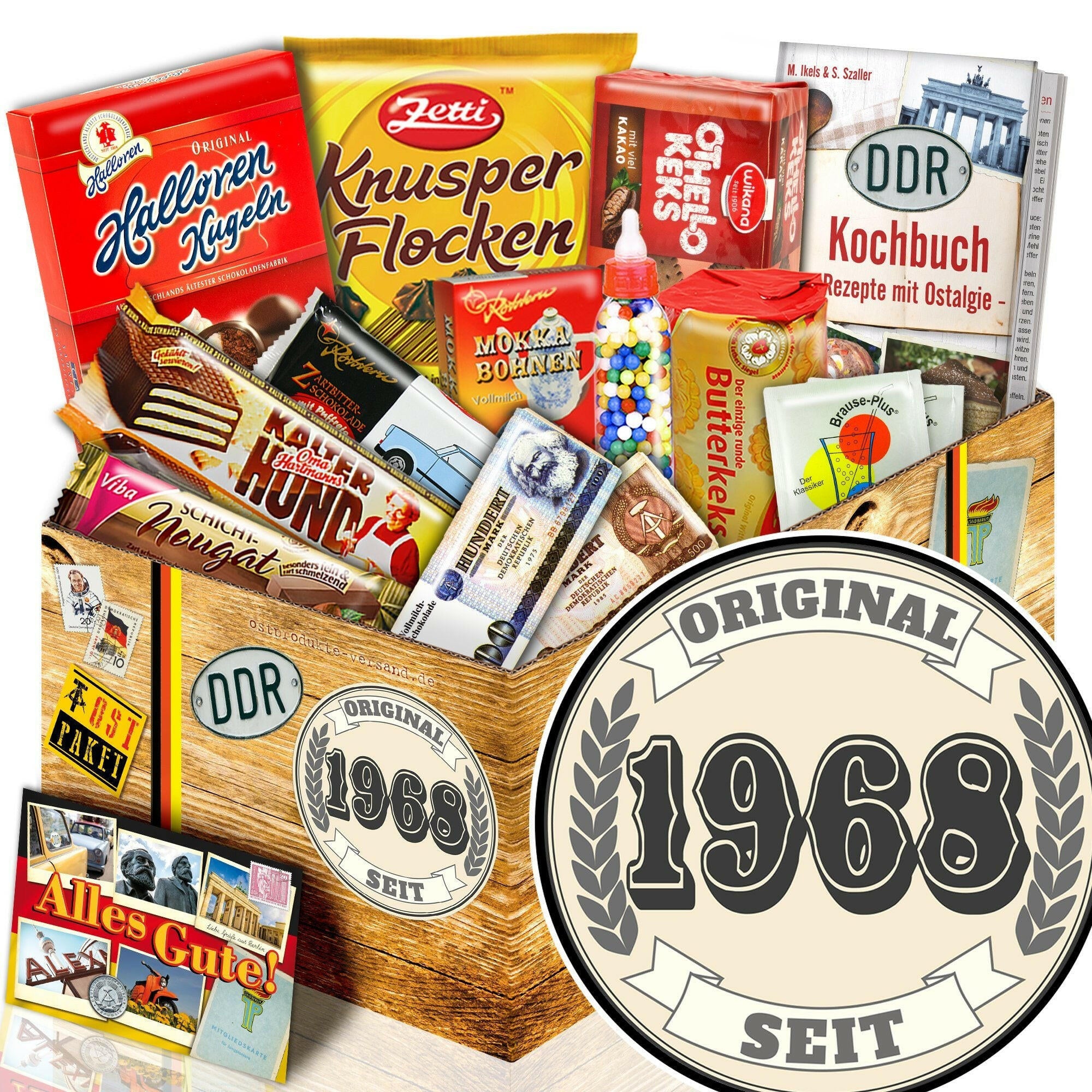 Original seit 1968 - Süßigkeiten Set DDR L - Ossiladen I Ostprodukte Versand