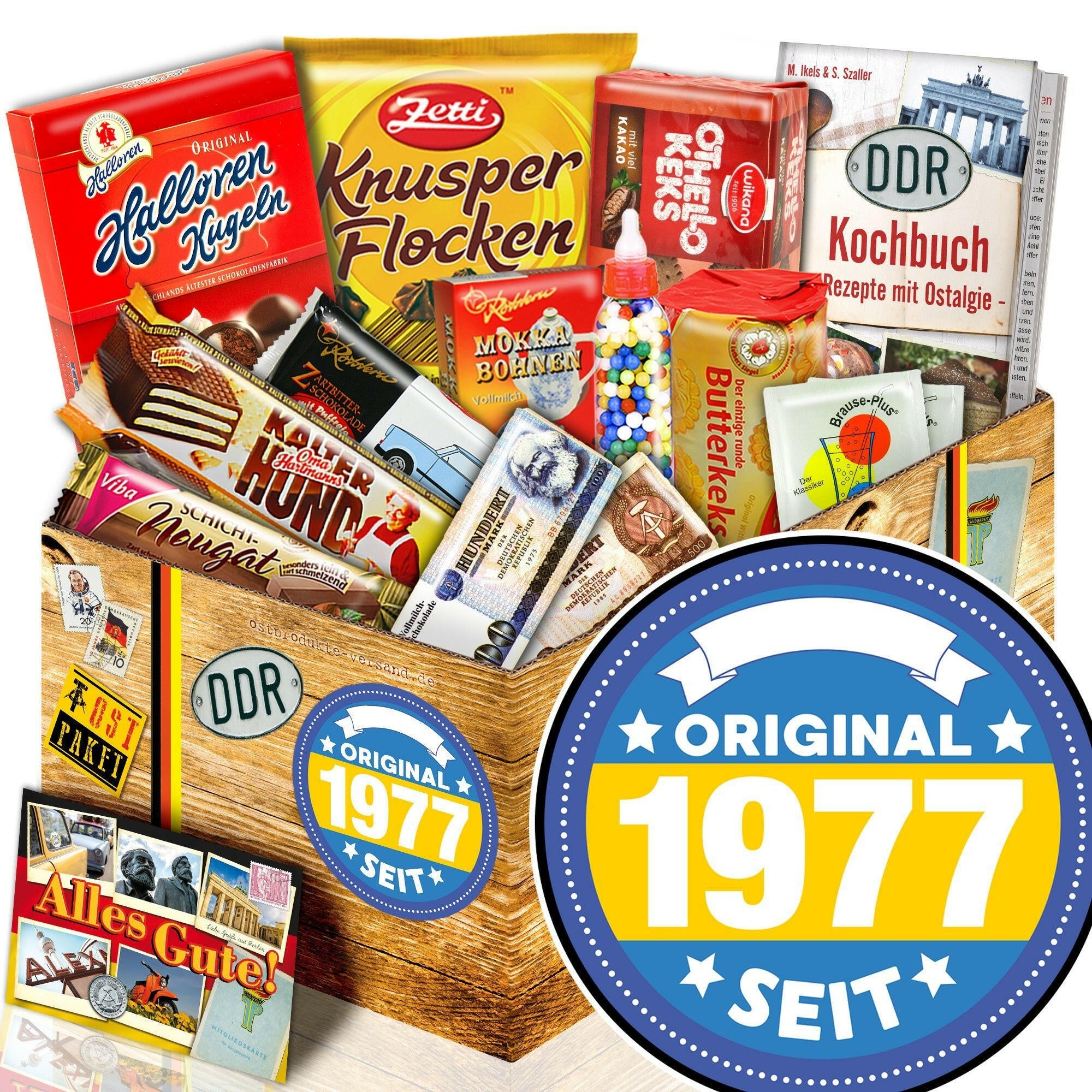 Original seit 1977 - Süßigkeiten Set DDR L - Ossiladen I Ostprodukte Versand