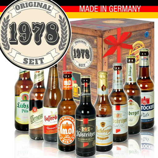 Original seit 1978 - Bier Geschenk Set "Ostbiere" 9er Set - Ossiladen I Ostprodukte Versand