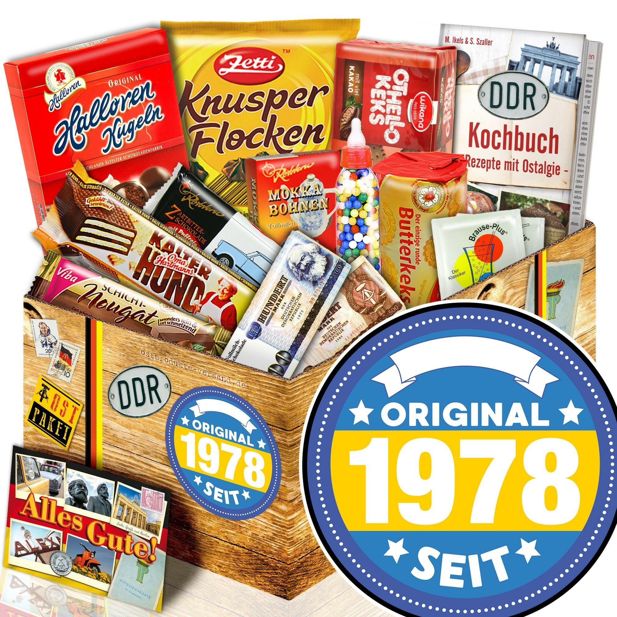 Original seit 1978 - Süßigkeiten Set DDR L - Ossiladen I Ostprodukte Versand