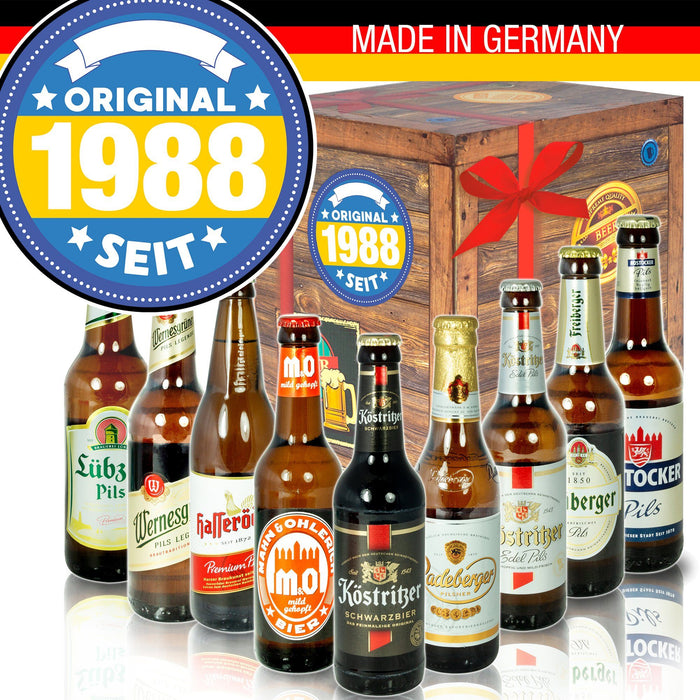 Original seit 1988 - Geschenkbox "Ostbiere" 9er Set - Ossiladen I Ostprodukte Versand