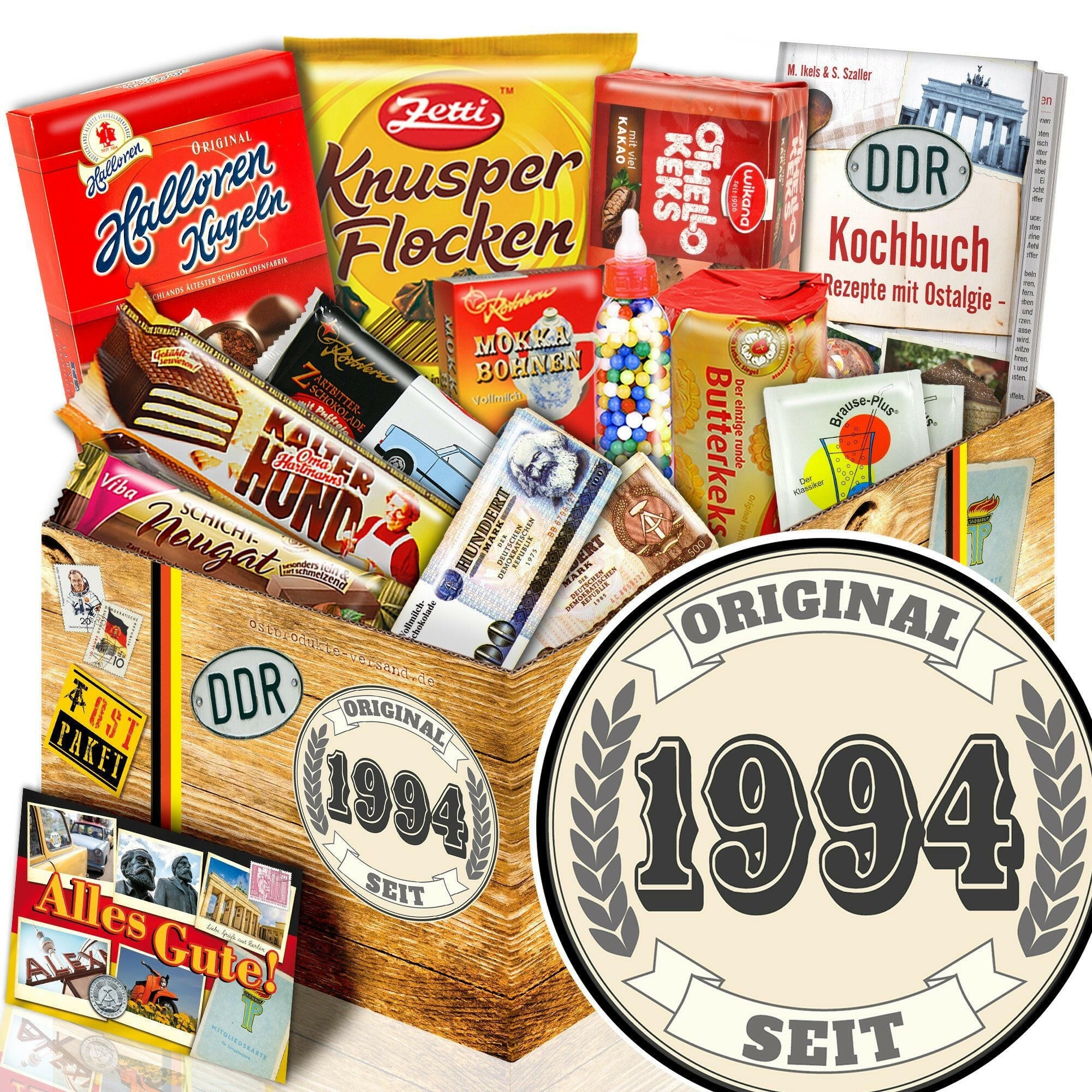 Original seit 1994 - Süßigkeiten Set DDR L - Ossiladen I Ostprodukte Versand