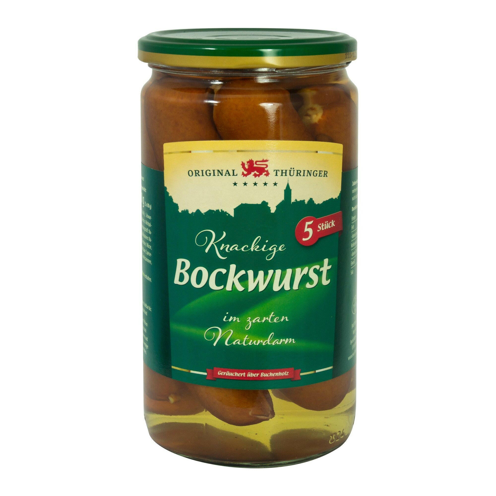 Original Thüringer "Knackige Bockwurst" 5 Stück, 650g
