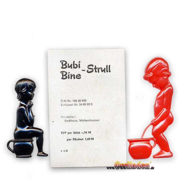 Original Türschild - Bubi-Bine Strull