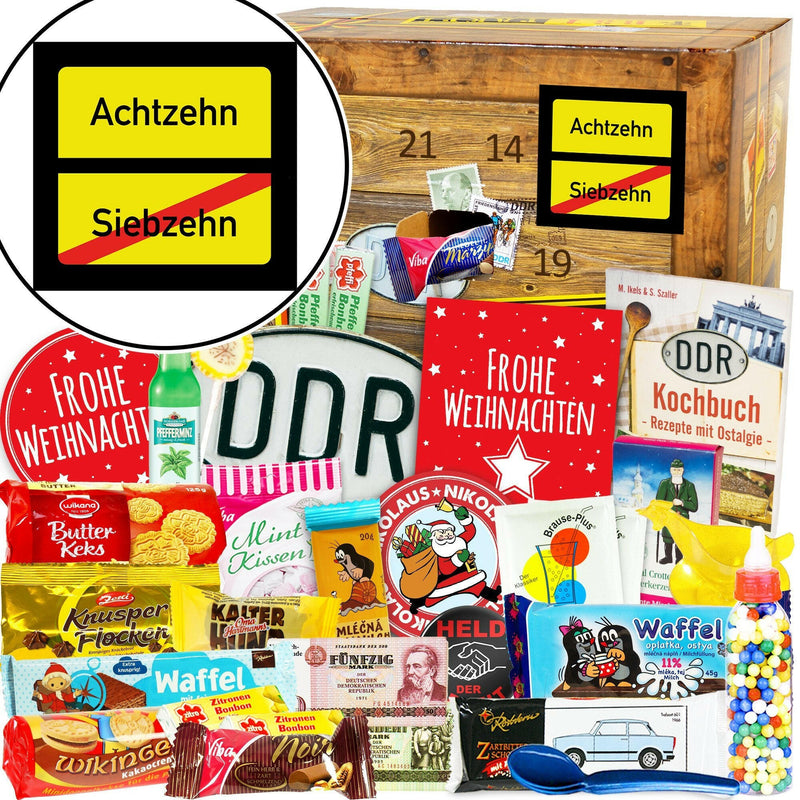 Ortsschild 18 - Adventskalender DDR - Ossiladen I Ostprodukte Versand