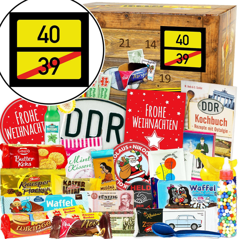 Ortsschild 40 - DDR Adventskalender - Ossiladen I Ostprodukte Versand