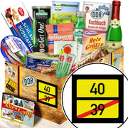 Ortsschild 40 - Spezialitäten Set M - Ossiladen I Ostprodukte Versand