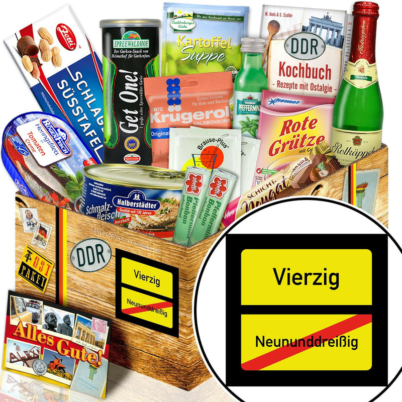 Ortsschild 40 - Spezialitäten Set M - Ossiladen I Ostprodukte Versand