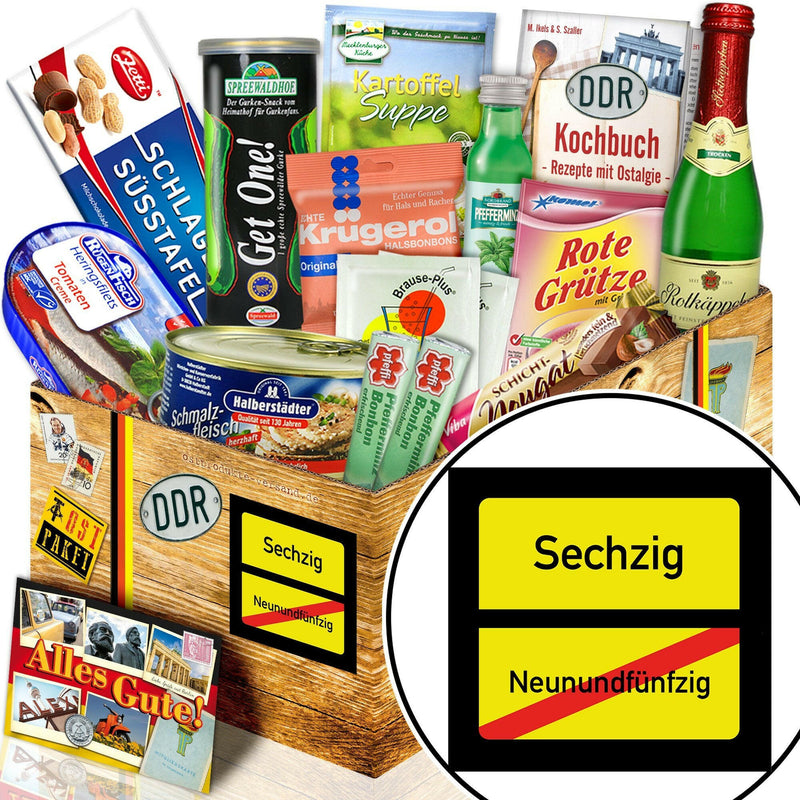 Ortsschild 60 - Spezialitäten Set M - Ossiladen I Ostprodukte Versand