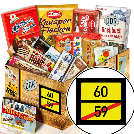 Ortsschild 60 - Süßigkeiten Set DDR L - Ossiladen I Ostprodukte Versand
