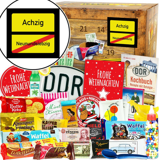 Ortsschild 80 - Adventskalender DDR - Ossiladen I Ostprodukte Versand