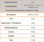 Ost Brausepulver - Orange mit Vitamin C, 4er - Ossiladen I Ostprodukte Versand