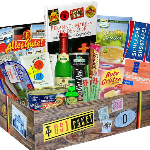 Ostpaket "gemischt" mit Buch - Marken der DDR - Ossiladen I Ostprodukte Versand