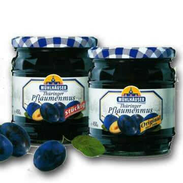 Pflaumenmus - stückig, 340g (Mühlhäuser) - Ossiladen I Ostprodukte Versand